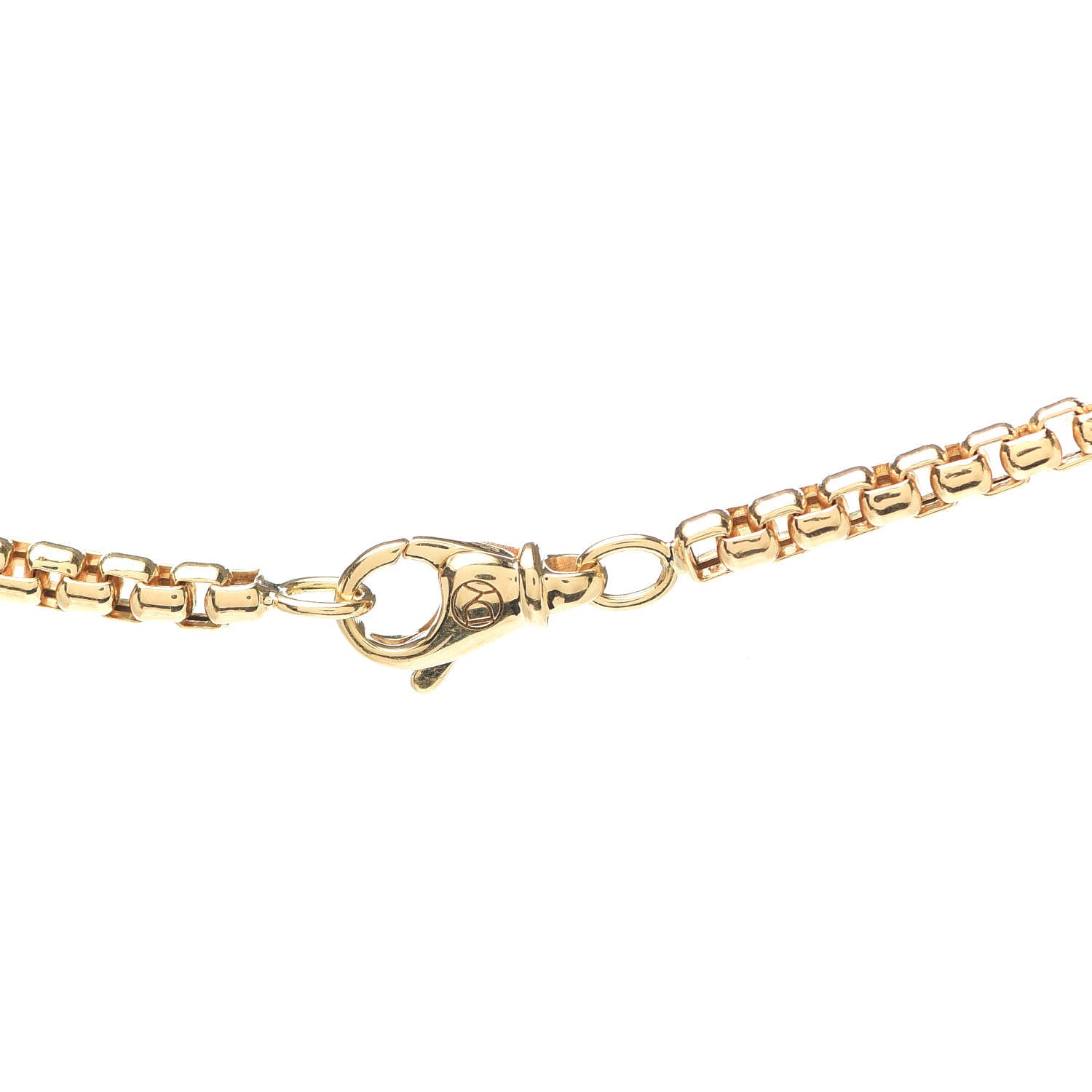 David Yurman 18K Yellow Gold 3.4mm Box Chain Necklace 20" 4 of 5