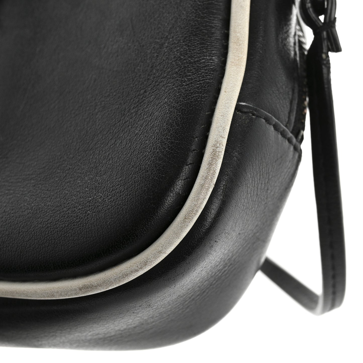 Nappa Monogram Blogger Bag Black White