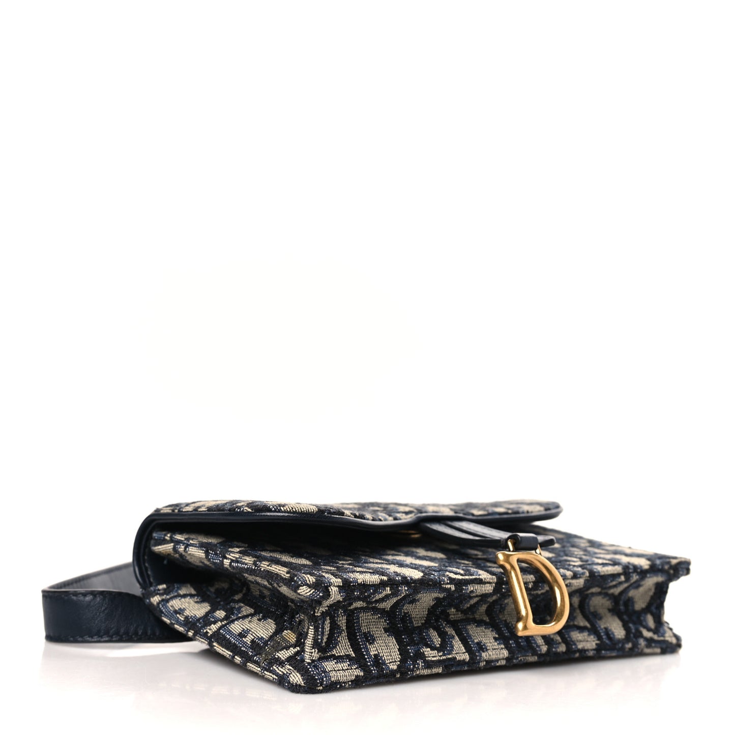 Oblique Saddle Belt Bag Blue