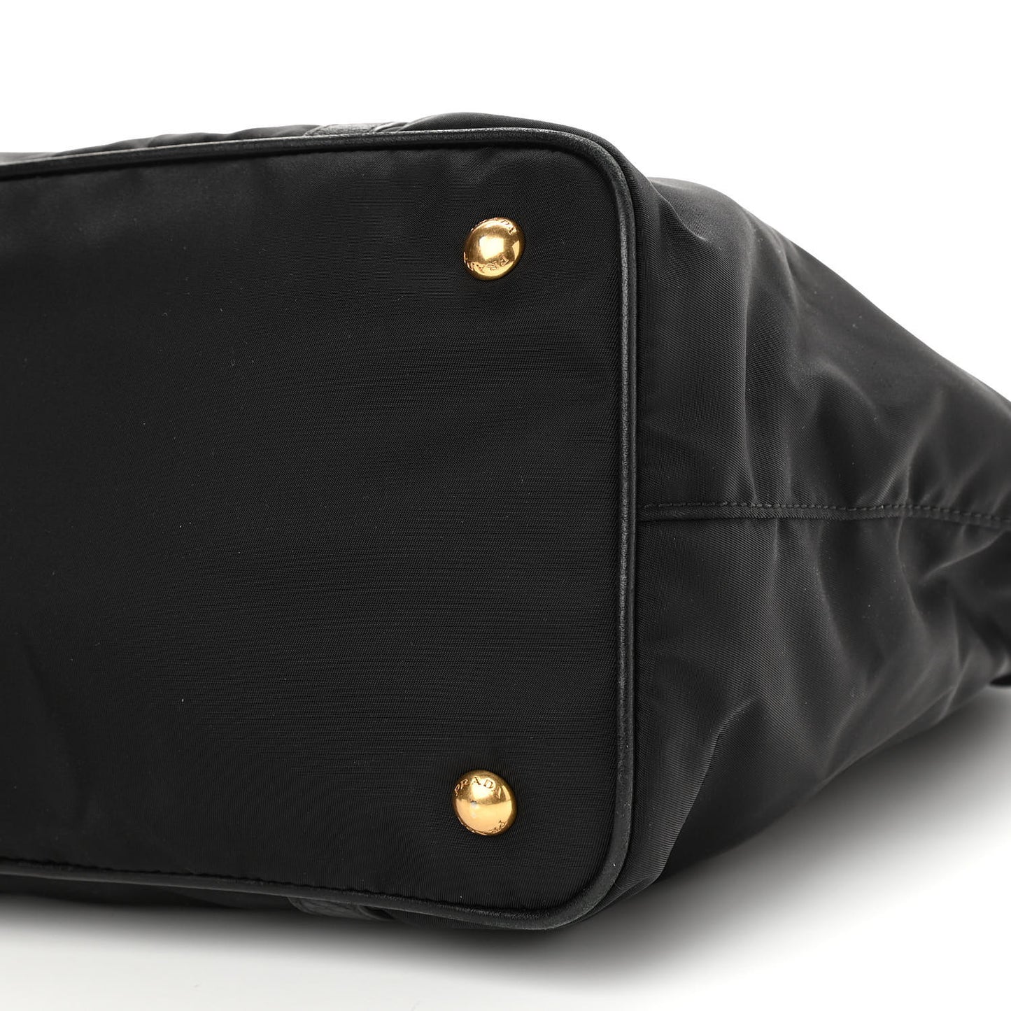 Tessuto Nylon Vitello Daino Tote Black