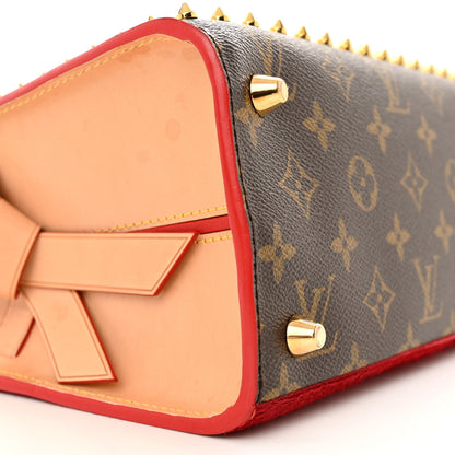 Louis Vuitton Monogram Calf Hair Spikes Iconoclasts Christian Louboutin Tote Red 8 of 19