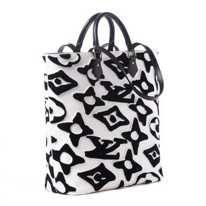 Louis Vuitton X UF Tufted Monogram Tufted Cabas White Black 3 of 8