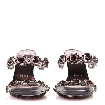 Christian Louboutin Laminated Calfskin PVC Just Jewel 85 Sandals 40 40 Palacy 3 of 10