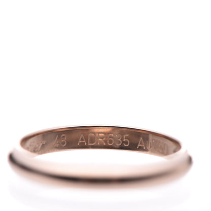 Cartier 18K Pink Gold 2.5mm 1895 Wedding Band Ring 48 4.5 4 of 6