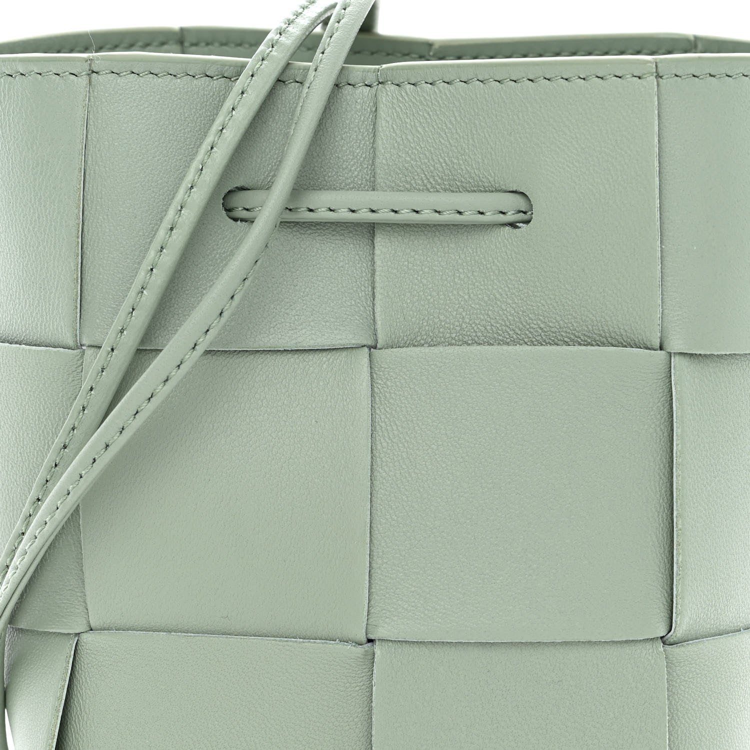 Bottega Veneta Nappa Maxi Intrecciato Mini Cassette Bucket Bag New Sauge 7 of 10
