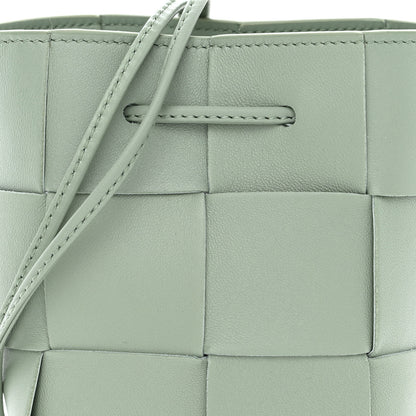 Bottega Veneta Nappa Maxi Intrecciato Mini Cassette Bucket Bag New Sauge 7 of 10
