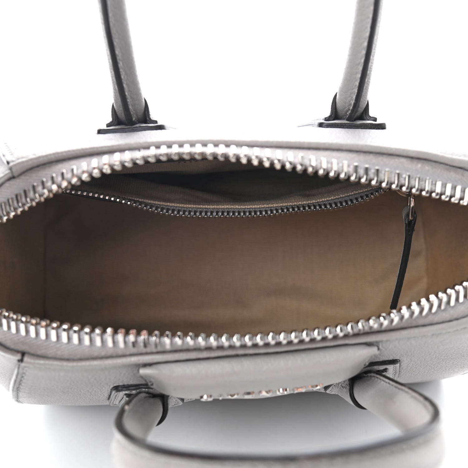 Givenchy Sugar Goatskin Mini Antigona Pearl Grey 5 of 15