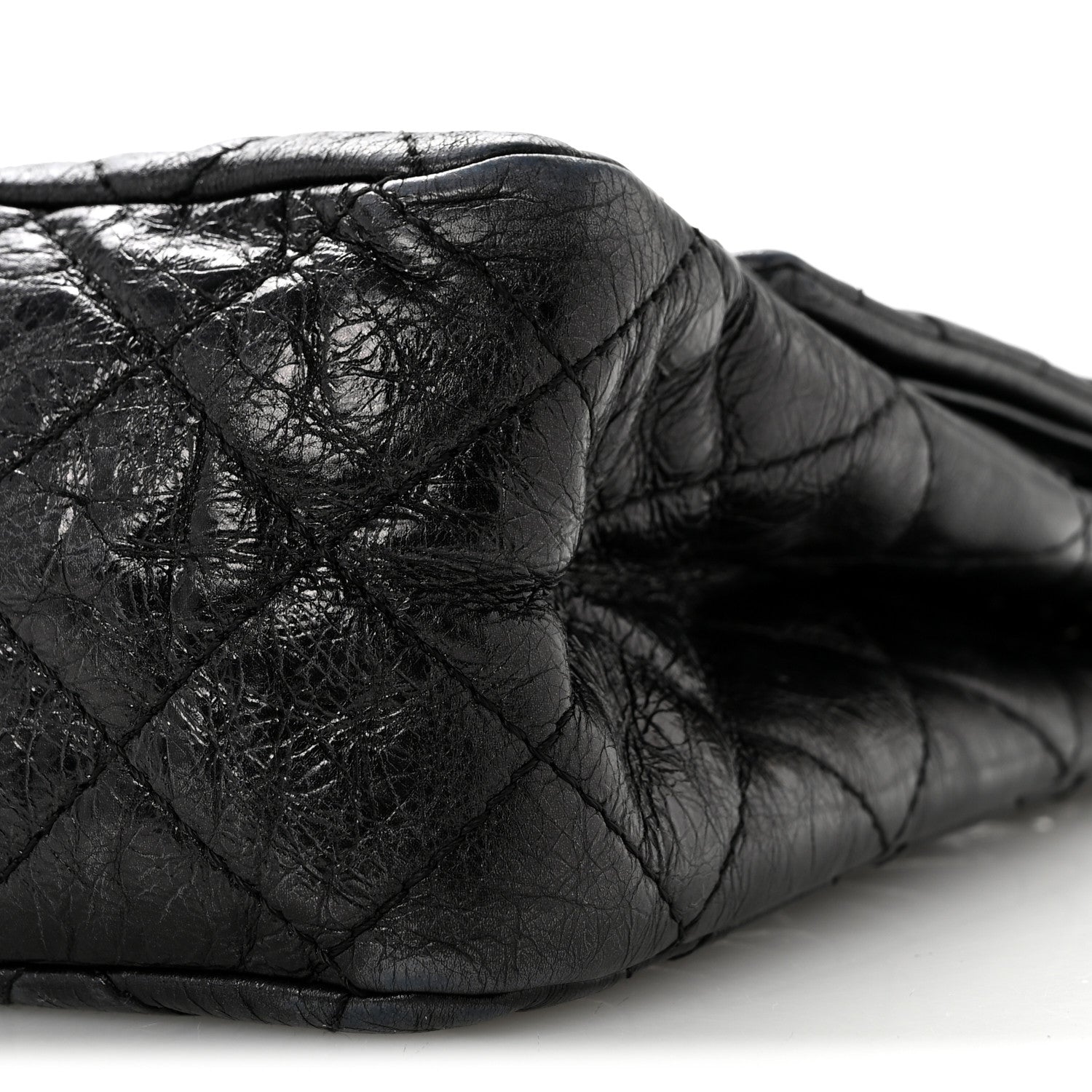 Chanel Metallic Aged Calfskin Quilted 2.55 Reissue 227 Flap So Black 10 of 14