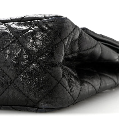 Chanel Metallic Aged Calfskin Quilted 2.55 Reissue 227 Flap So Black 10 of 14