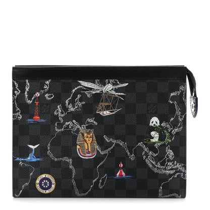 Louis Vuitton Damier Graphite Renaissance Pochette Voyage MM 1 of 9