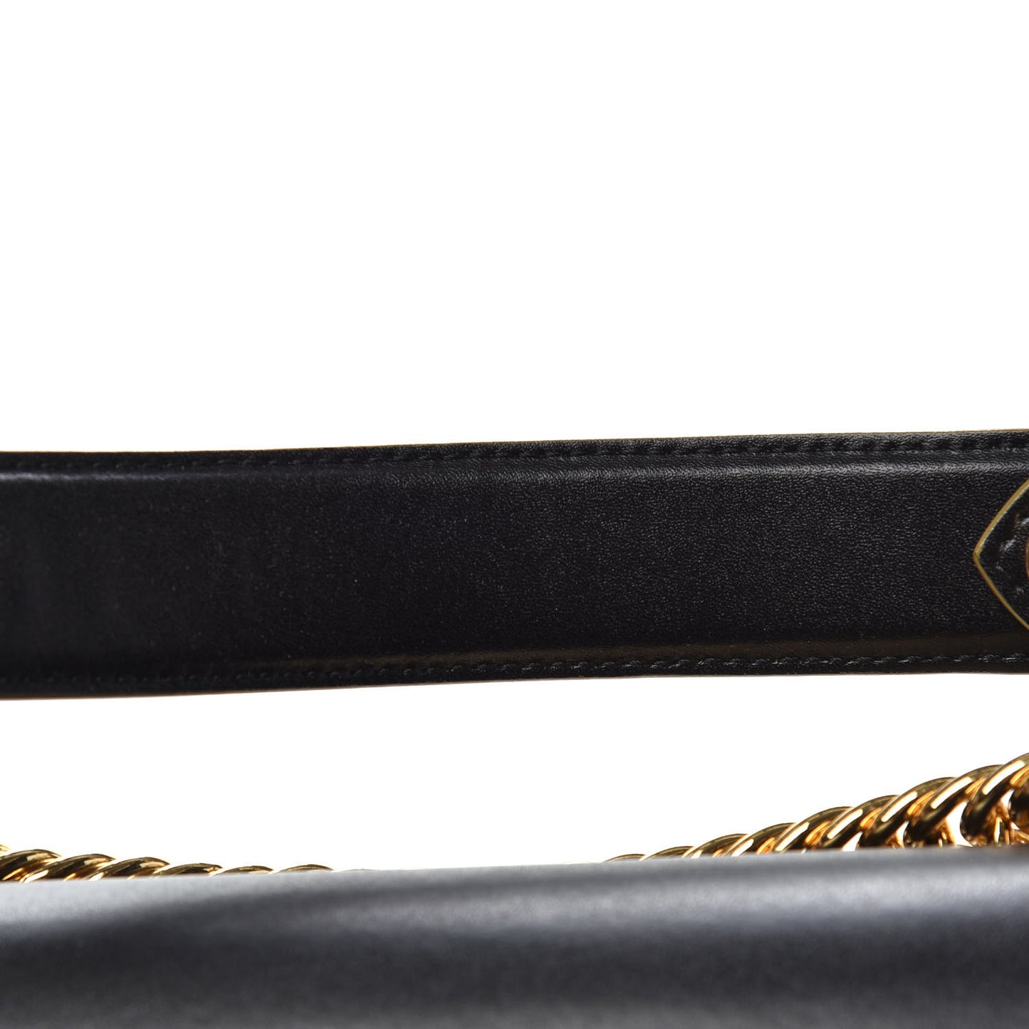 Vitello Liberty Scalloped Studded Kan I Shoulder Bag Black