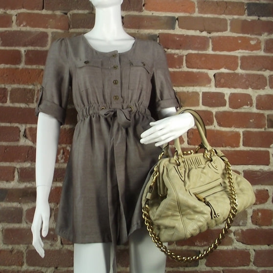 Marc Jacobs Quilted Leather Stam Almond 2 of 9