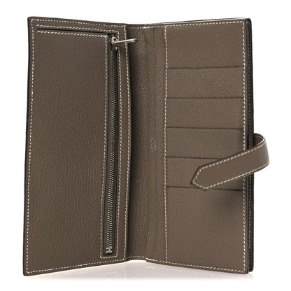 Hermes Chevre Mysore Bearn Gusset Wallet Etoupe 5 of 10