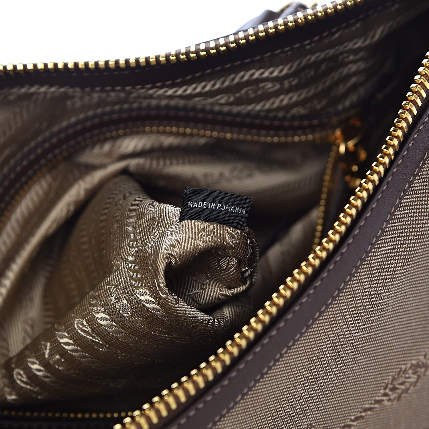 Prada Jacquard Logo Tote Corda Bruciato 5 of 10