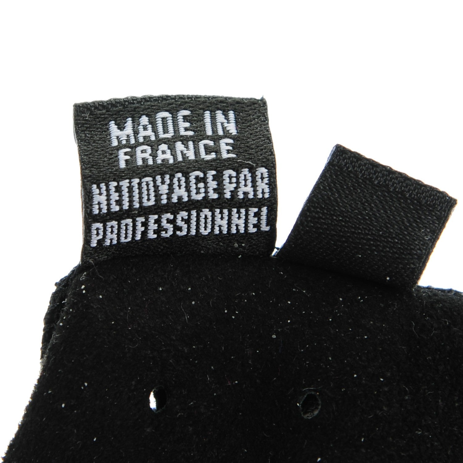 Chanel Lambskin Fingerless Gloves 7.5 Black 5 of 9