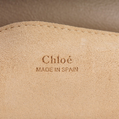 Chloe Suede Calfskin Small Faye Shoulder Bag Motty Grey 6 of 8