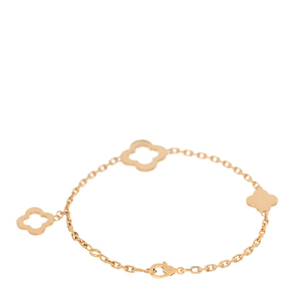 Van Cleef & Arpels 18K Yellow Gold 3 Motifs Byzantine Alhambra Bracelet 2 of 4