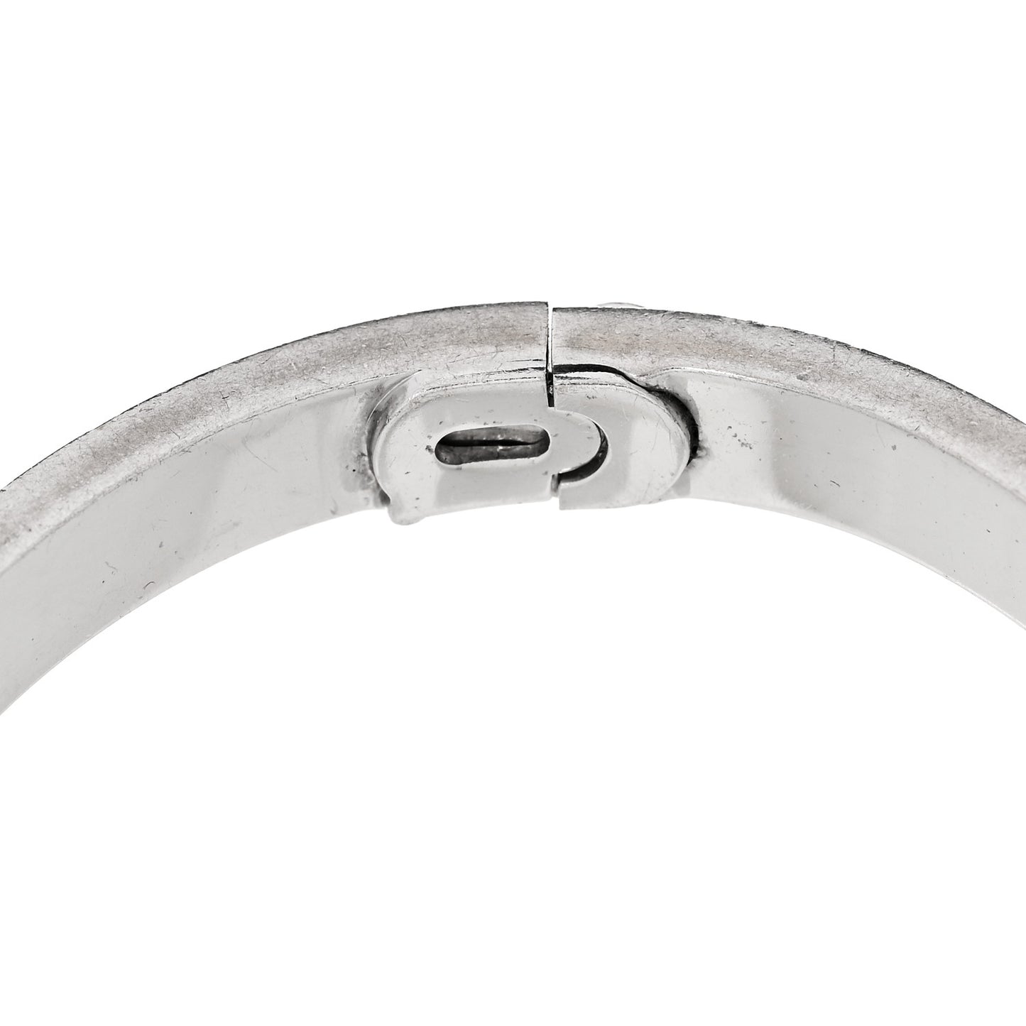18K White Gold Diamond LOVE Paved Bracelet 18
