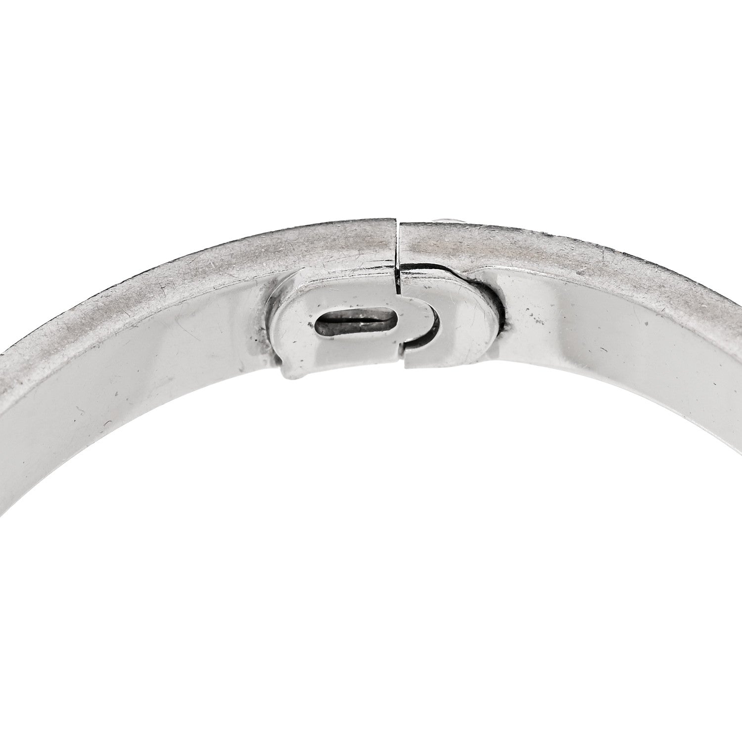 Cartier 18K White Gold Diamond LOVE Paved Bracelet 18 6 of 7