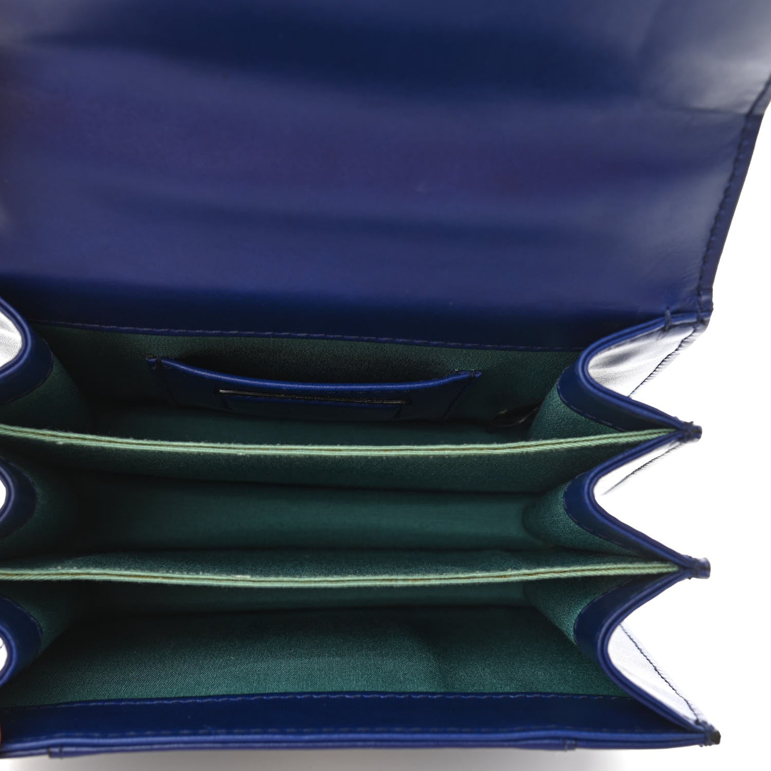 Bulgari Calfskin Serpenti Forever Top Handle Blue 4 of 9
