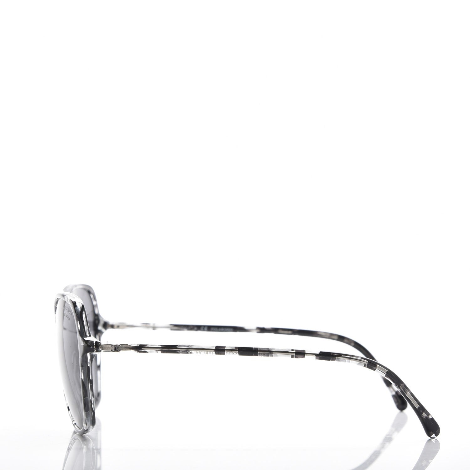 Chanel CC Polarized Sunglasses 5344 Black Grey 4 of 8