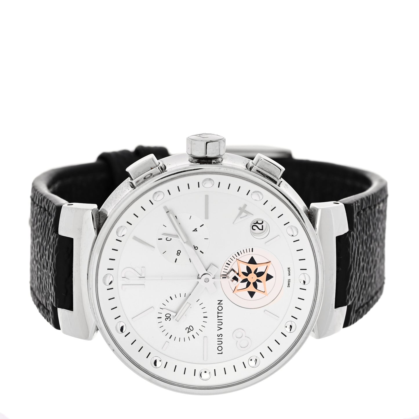 Stainless Steel Monogram 40mm Tambour Moon Star Quartz Watch