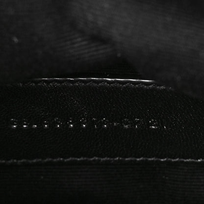 Saint Laurent Grain De Poudre Chevron Monogram Large Bill Pouch Dark Beige 7 of 11