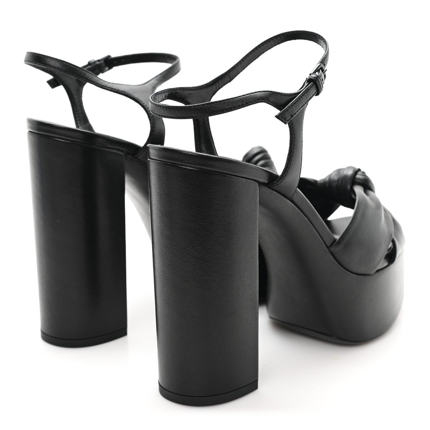 Saint Laurent Vendome Bianca 85 Platform Sandals 37.5 Black 5 of 10