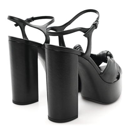 Saint Laurent Vendome Bianca 85 Platform Sandals 37.5 Black 5 of 10