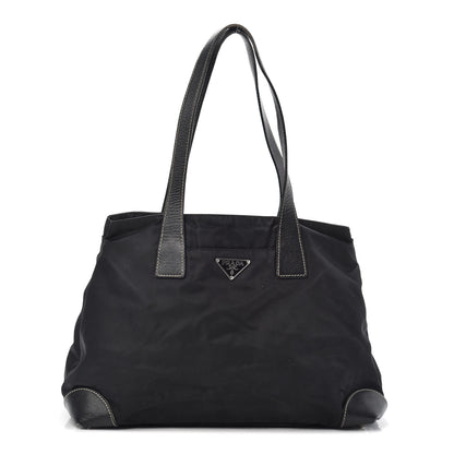 Prada Tessuto Nylon Saffiano Tote Black 1 of 9