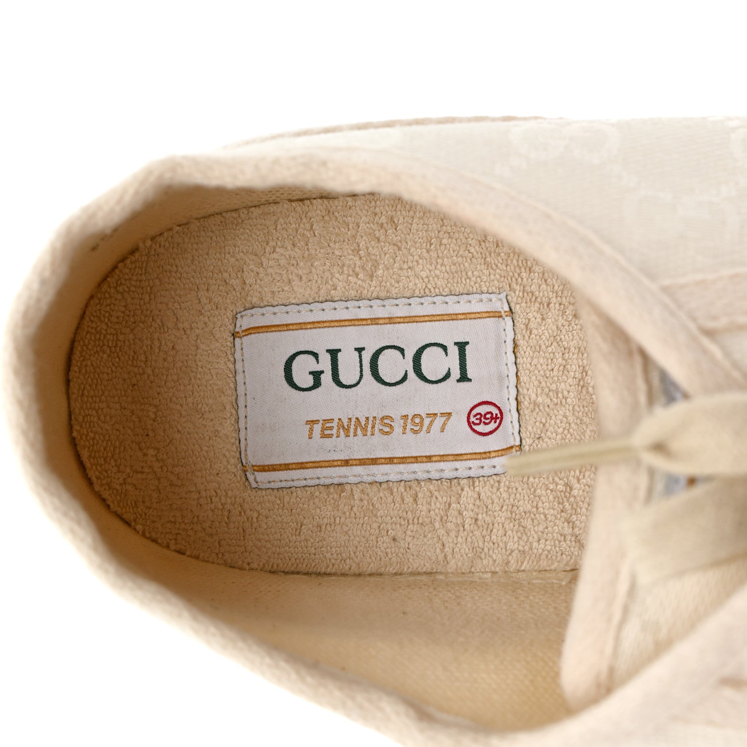 Gucci GG Monogram Womens 1977 Tennis Platform 52mm Sneakers 39.5 Great White Mystic White 7 of 8