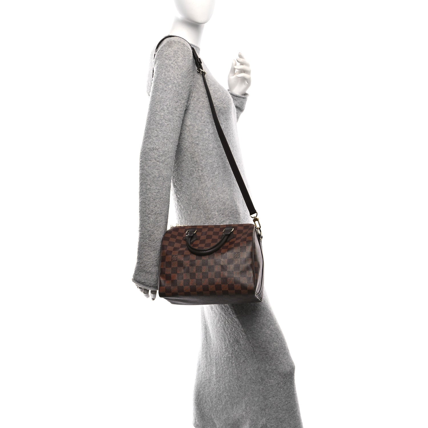 Louis Vuitton Damier Ebene Speedy Bandouliere 25 2 of 13
