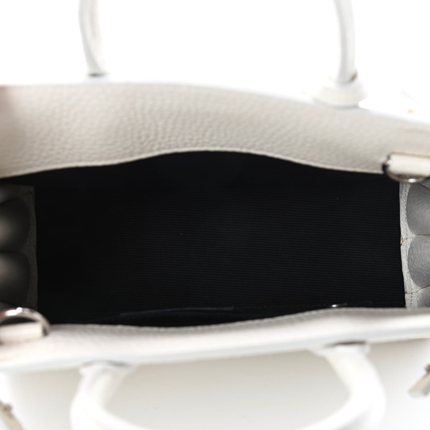 Saint Laurent Grained Calfskin Nano Sac de Jour Dove White 4 of 10