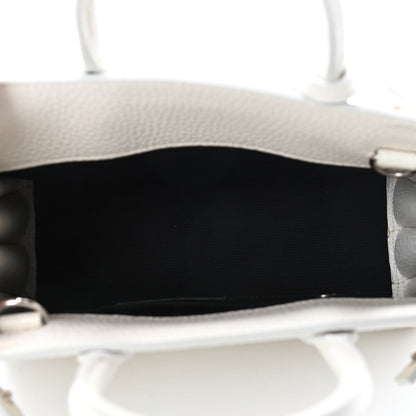 Saint Laurent Grained Calfskin Nano Sac de Jour Dove White 4 of 10