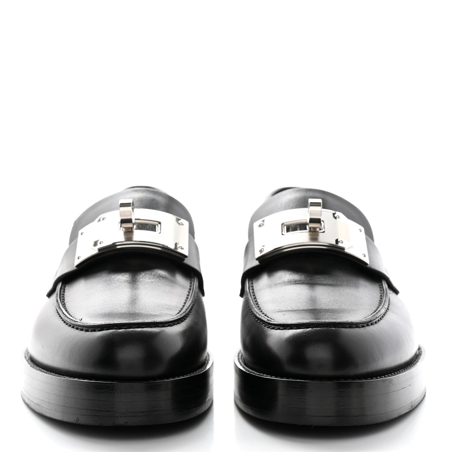 Calfskin Womens Hot Loafer 40 Black