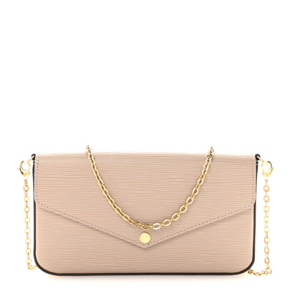 Louis Vuitton Epi Felicie Pochette Chain Wallet Galet 1 of 11