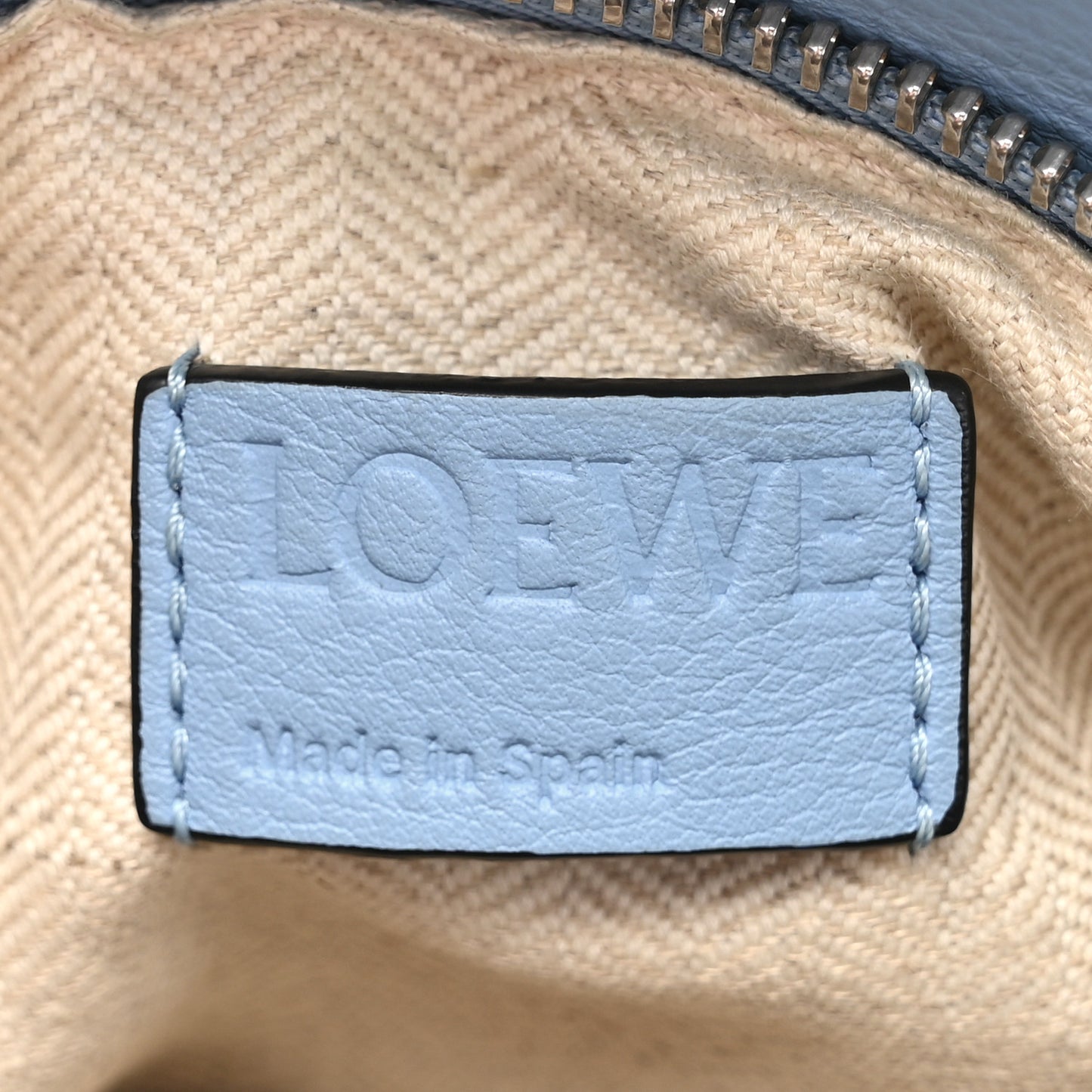 Calfskin Small Puzzle Bumbag Dusty Blue