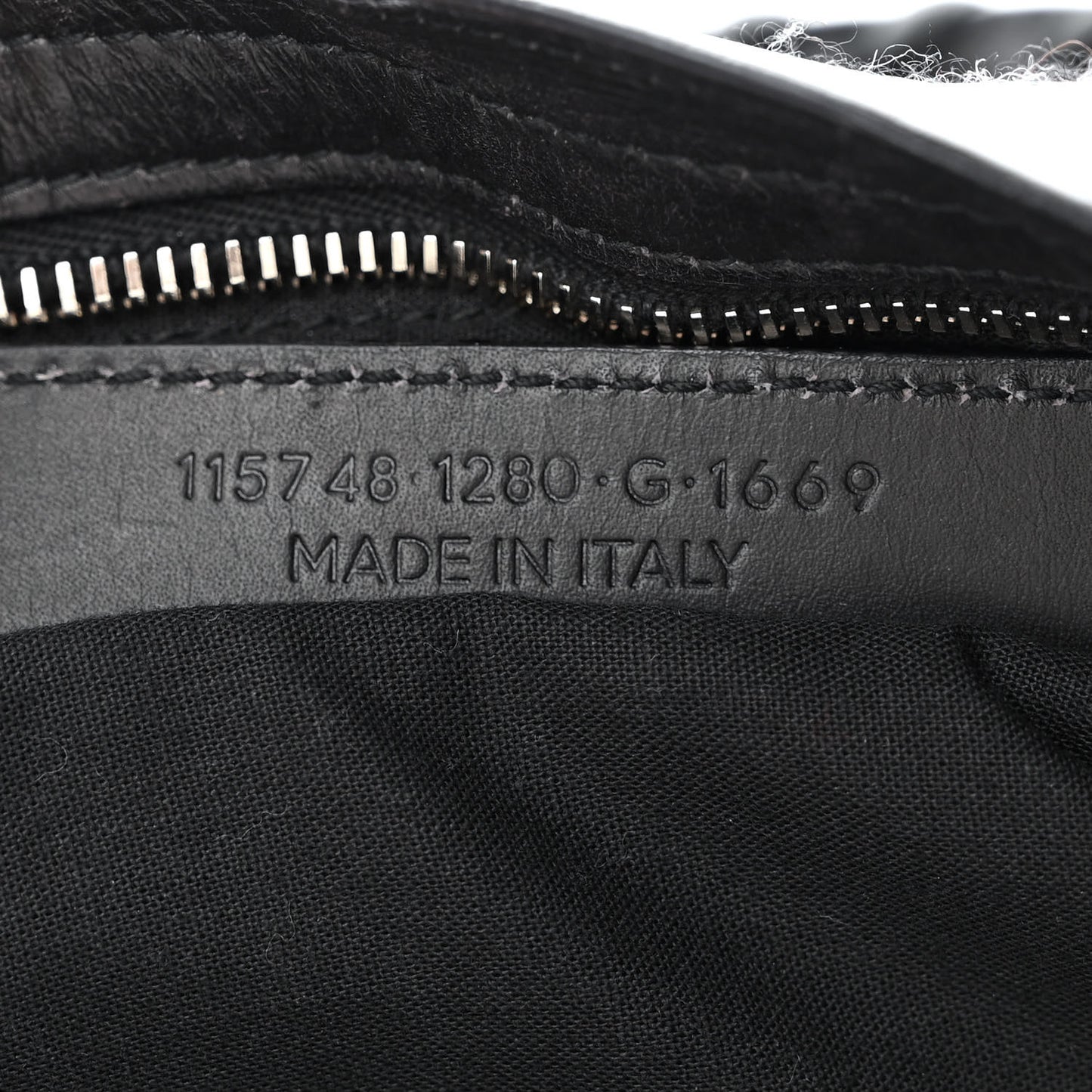 Alpaca Calfskin Classic Silver Hardware City Black