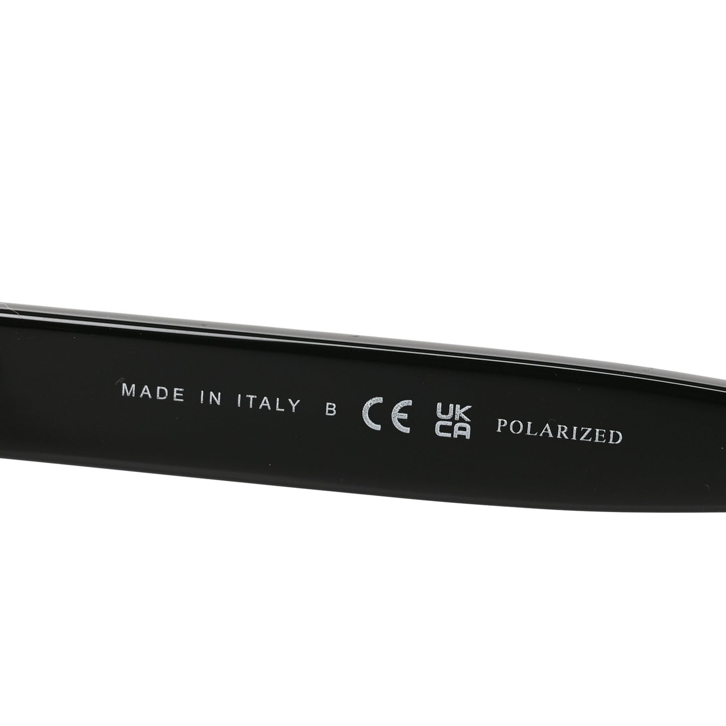 Acetate Pantos Logo Polarized Sunglasses 5458 Black