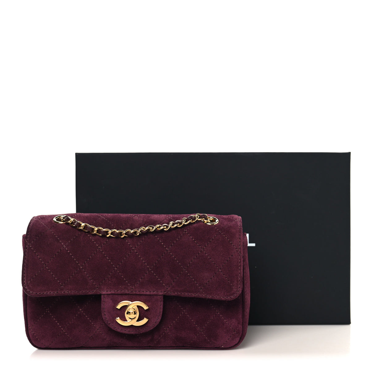 Chanel Suede Calfskin Mini Souplissimo Flap Burgundy 11 of 11