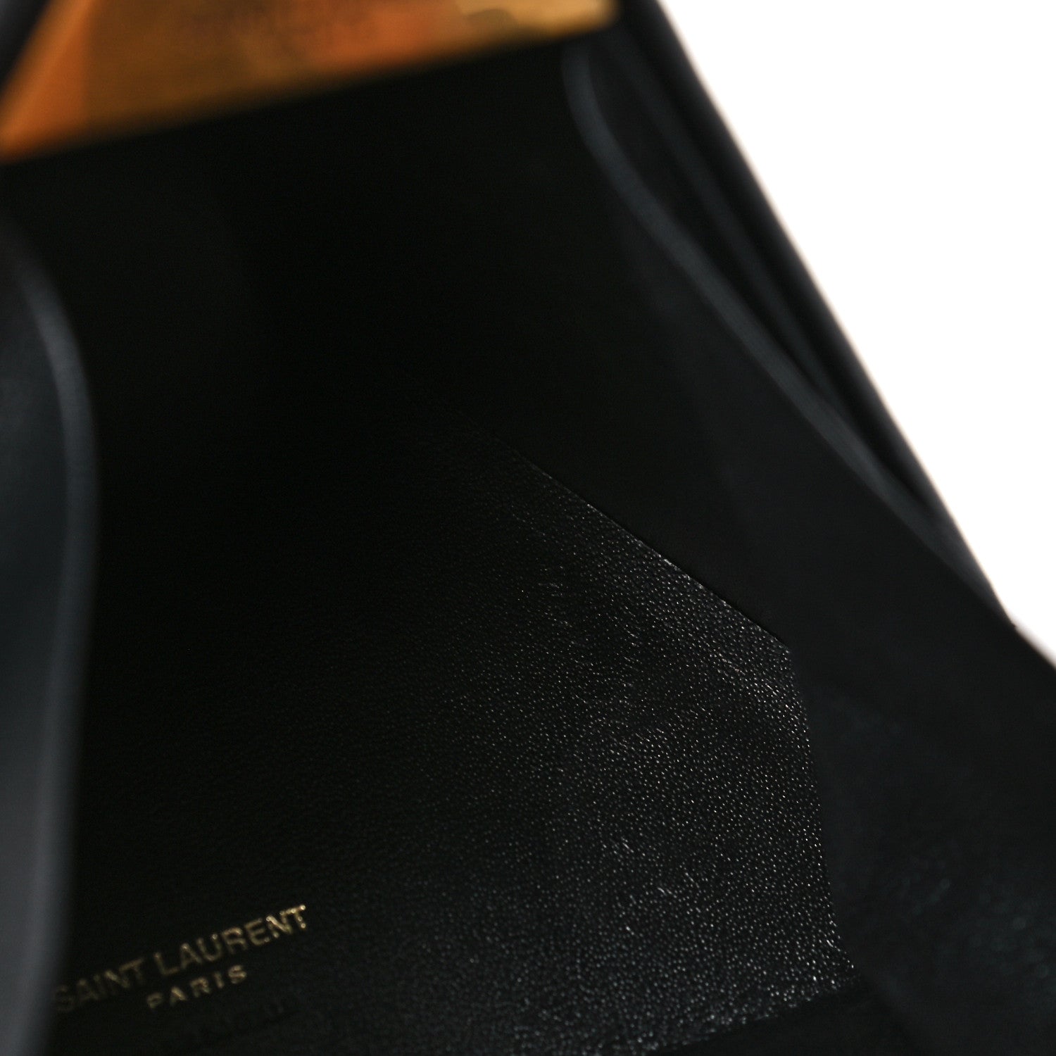 Saint Laurent Lambskin Pyramid Clutch Black 10 of 17