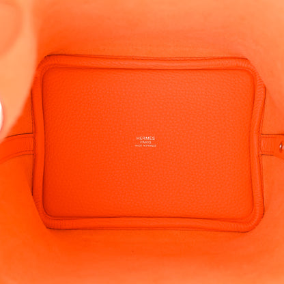 Hermes Taurillon Clemence Picotin Lock 18 PM Orange Minium 5 of 11