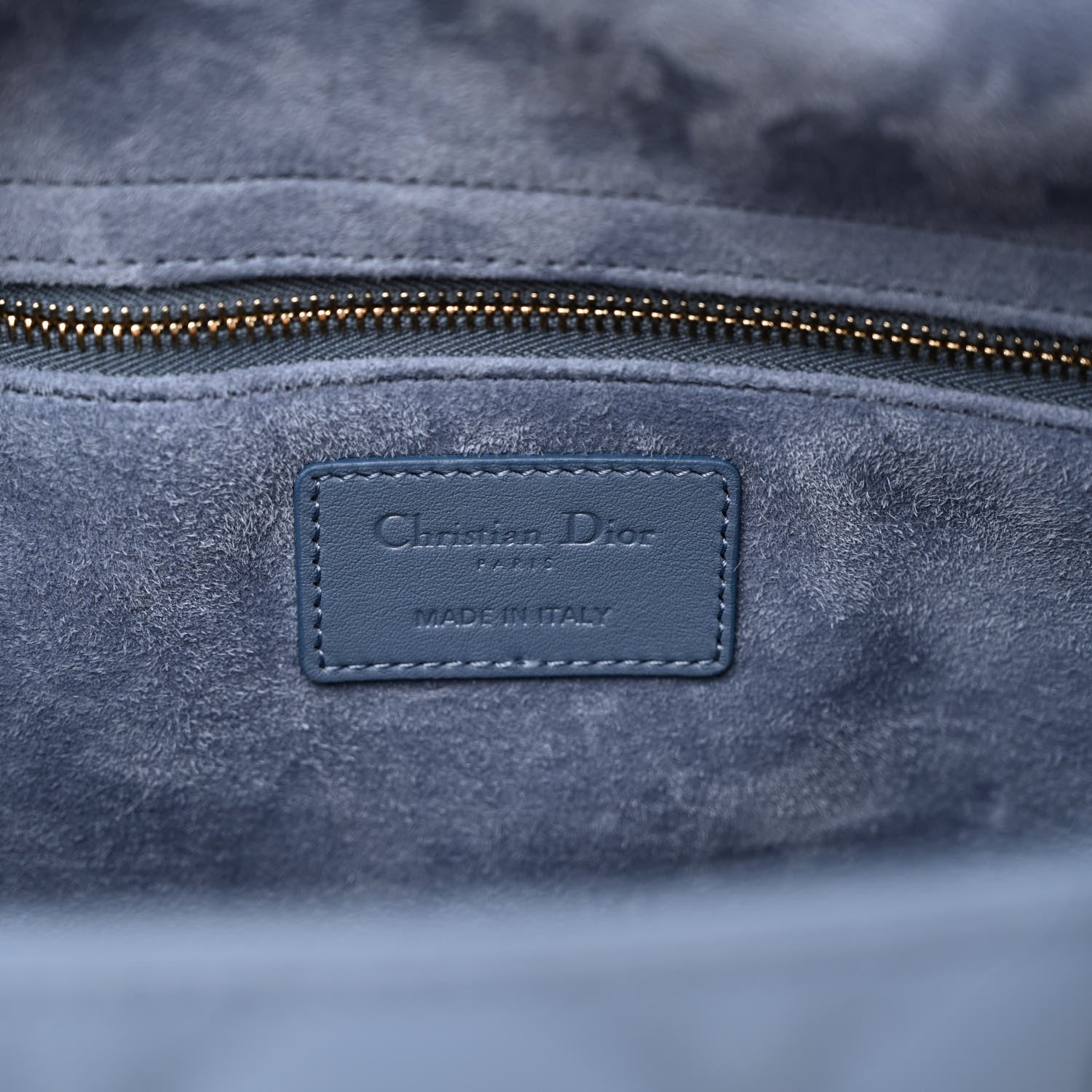 Christian Dior Ultra Matte Calfskin Cannage Large Lady Dior Blue 6 of 14