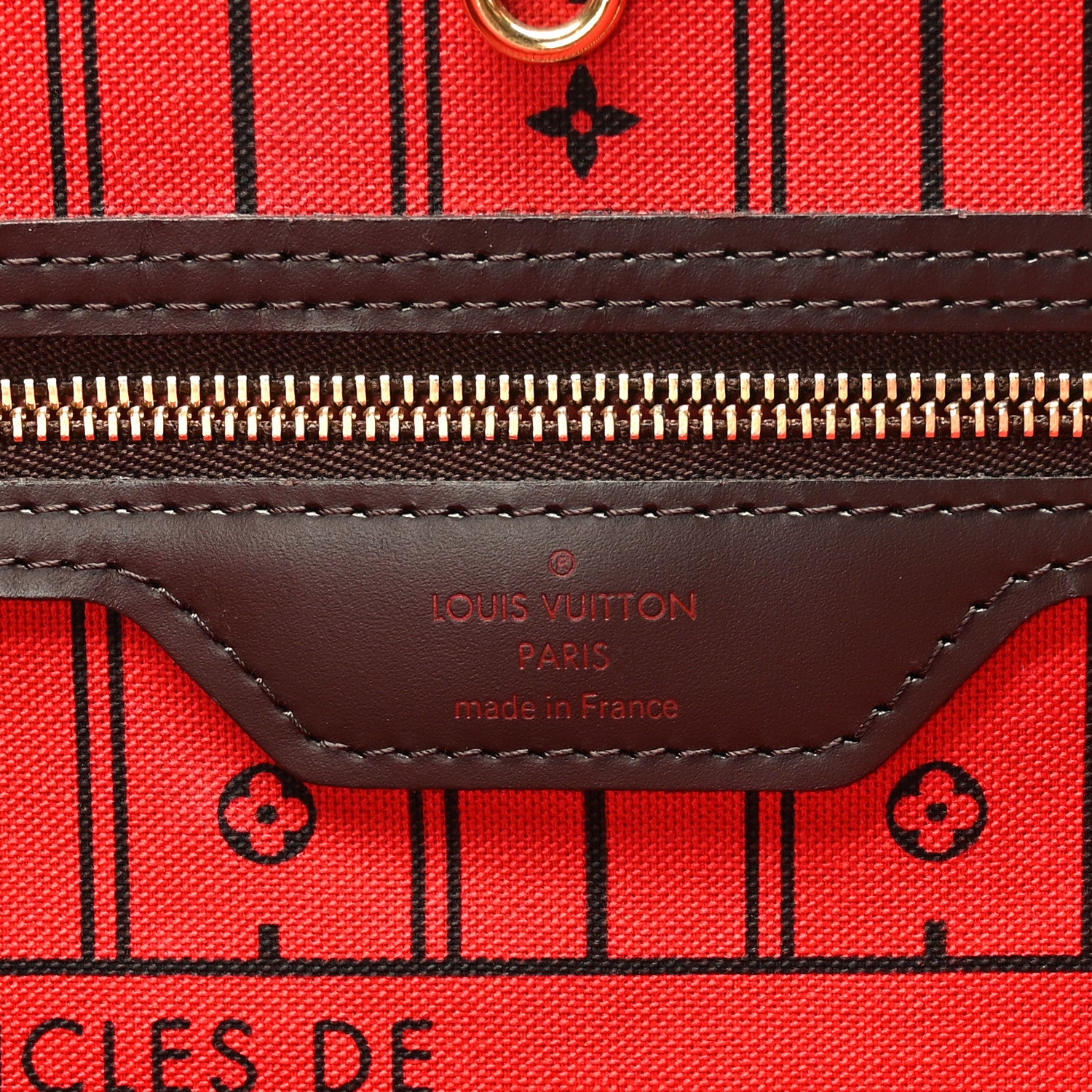 Louis Vuitton Damier Ebene Neverfull MM 6 of 9