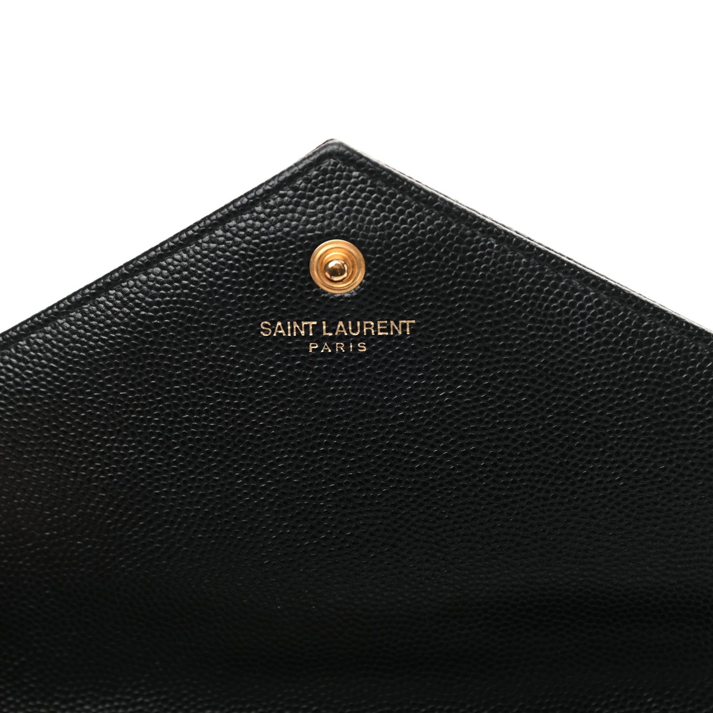 Grain De Poudre Matelasse Chevron Monogram Chain Wallet Black