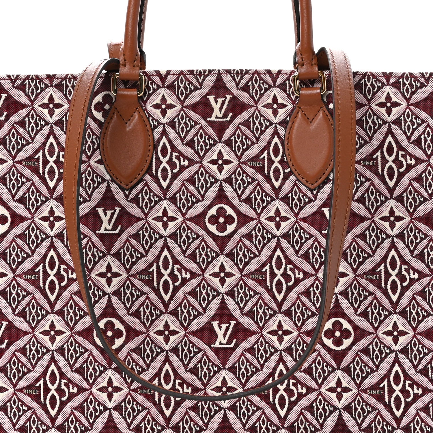Louis Vuitton Jacquard Since 1854 Onthego GM Bourdeaux 5 of 9
