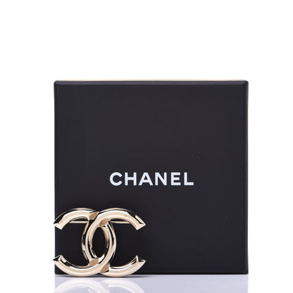 Chanel Metal CC Brooch Light Gold 7 of 7