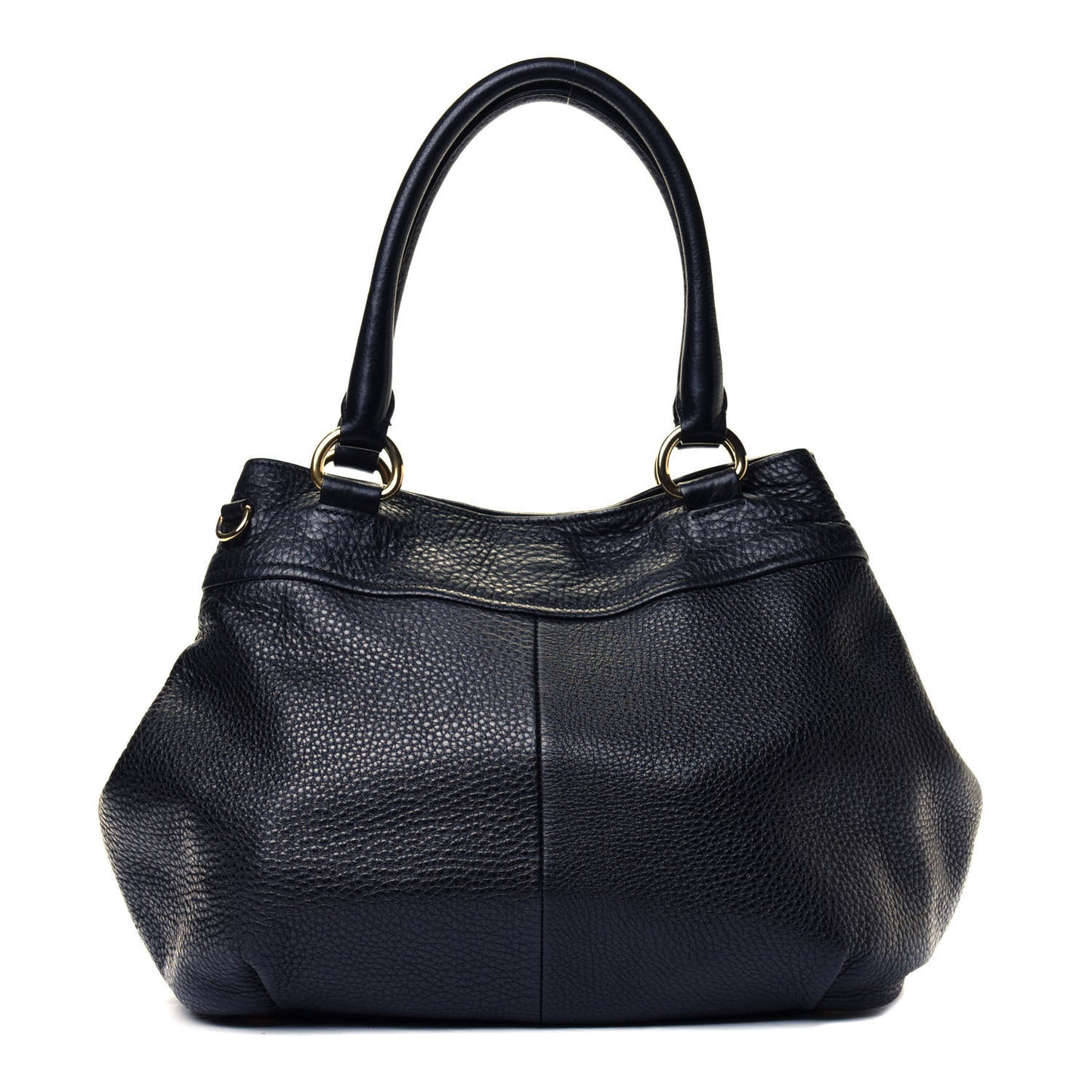 Vitello Daino Shoulder Bag Black
