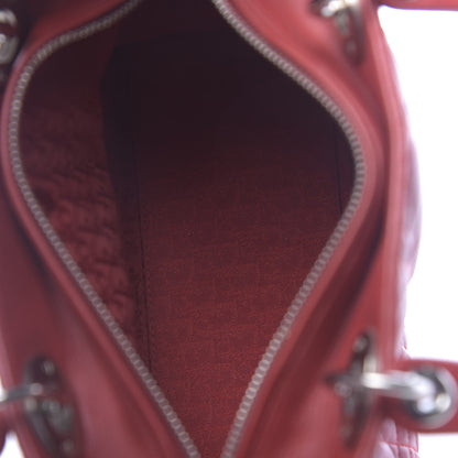Christian Dior Lambskin Cannage Medium Lady Dior Red 5 of 15