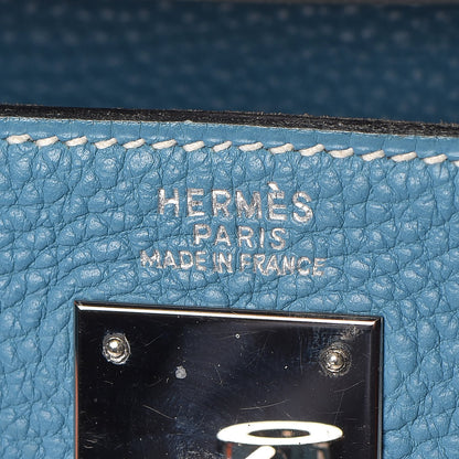 Hermes Togo Kelly Retourne 32 Blue Jean 19 of 43